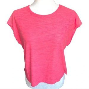 Old Navy XL pink Active cropped top with mesh back (C4)